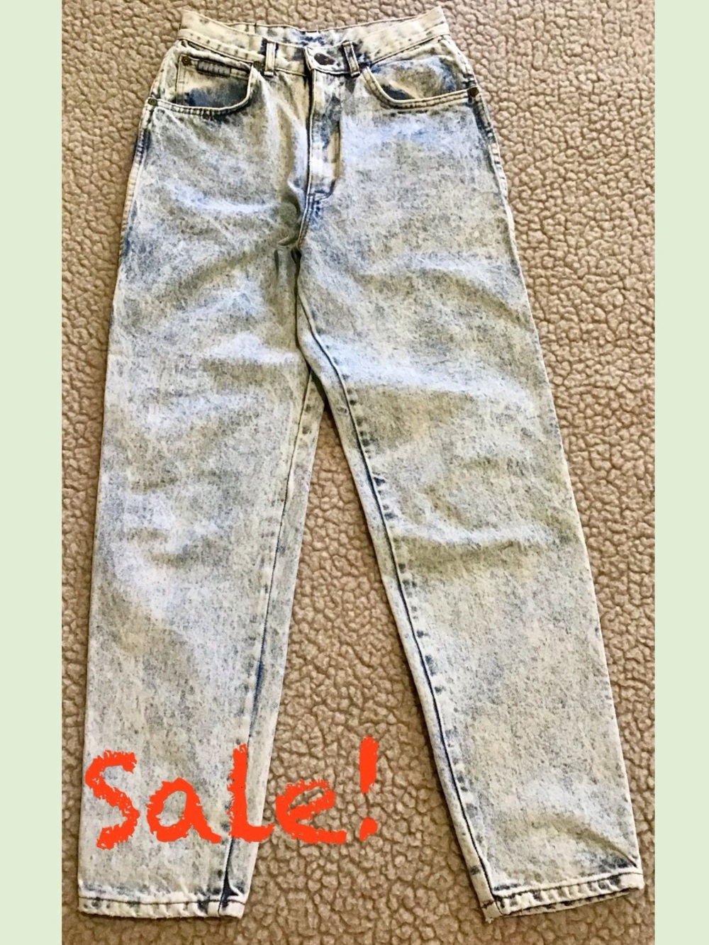 * SALE * Vintage Acid Wash High Rise Jeans